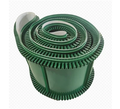 Yeşil PVC Stop Plakalı Konveyör Bant